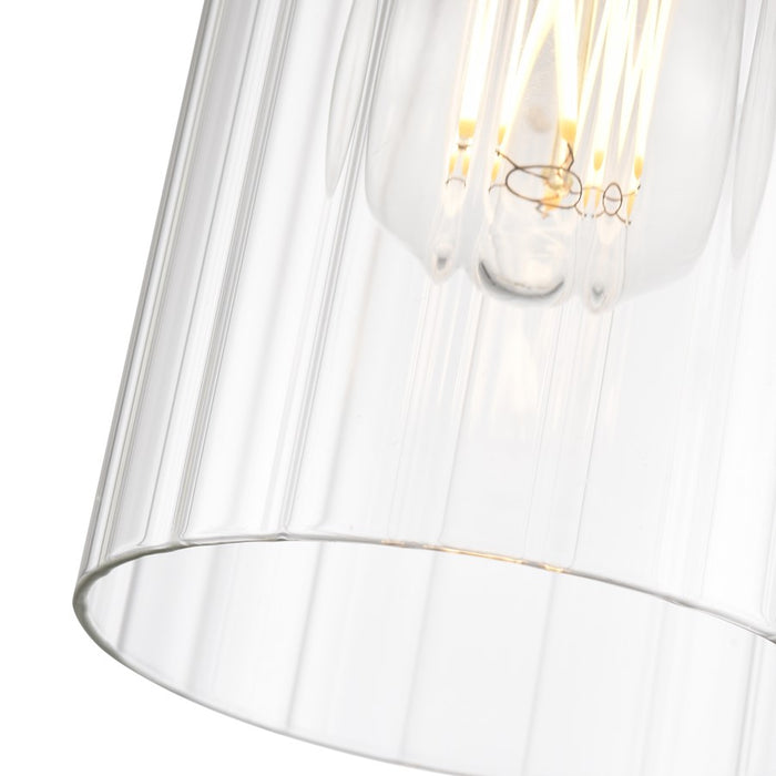 Millennium Lighting Beverlly 1Lt 5" Pendant, Nickel/Clear Beveled