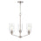 Millennium Lighting Beverlly 3Lt 21" Chandelier, Nickel/Clear Beveled