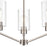 Millennium Lighting Beverlly 3Lt 21" Chandelier, Nickel/Clear Beveled