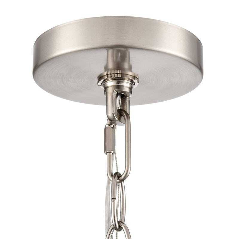 Millennium Lighting Beverlly 3Lt 21" Chandelier, Nickel/Clear Beveled