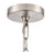 Millennium Lighting Beverlly 3Lt 21" Chandelier, Nickel/Clear Beveled