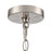 Millennium Lighting Beverlly 5Lt 26" Chandelier, Nickel/Clear Beveled