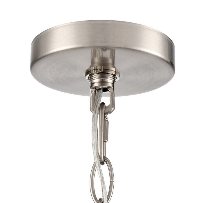 Millennium Lighting Beverlly 5Lt 26" Chandelier, Nickel/Clear Beveled
