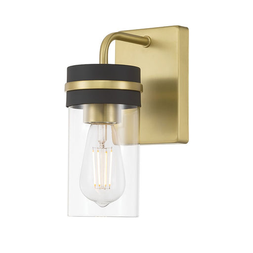 Millennium Lighting Marbridge 1Lt Wall Sconce, Brass/Clear - 95201-VB-MB