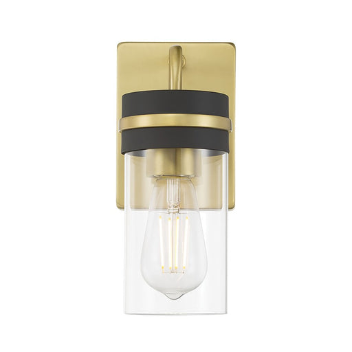 Millennium Lighting Marbridge 1Lt Wall Sconce, Brass/Clear