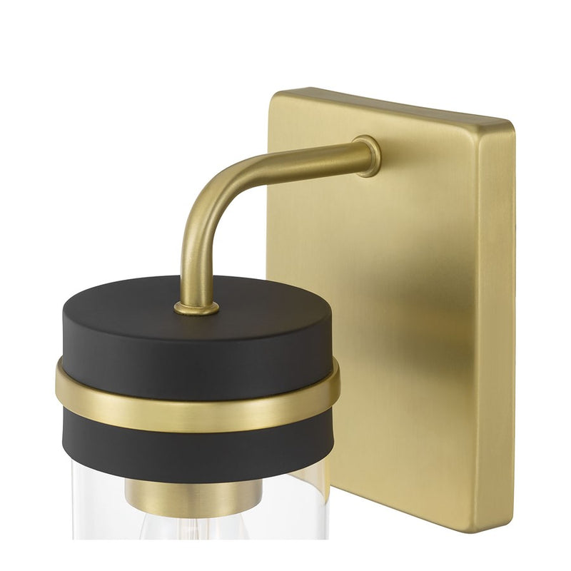 Millennium Lighting Marbridge 1Lt Wall Sconce, Brass/Clear