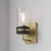 Millennium Lighting Marbridge 1Lt Wall Sconce, Brass/Clear