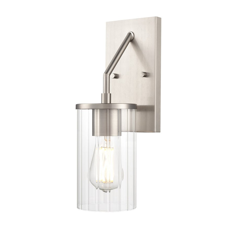 Millennium Lighting Beverlly 1Lt 14" Wall Sconce, Nickel/Clear Beveled - 9521-BN