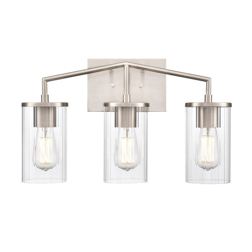 Millennium Lighting Beverlly 3Lt 20" Vanity, Nickel/Clear Beveled