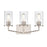 Millennium Lighting Beverlly 3Lt 20" Vanity, Nickel/Clear Beveled