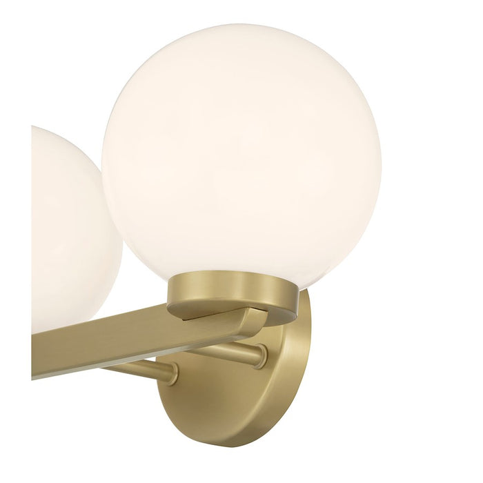 Millennium Ardeva 2Lt Bathroom Vanity Light, Brass/Shiny Opal