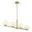 Millennium Lighting Ardeva 4Lt Chandelier, Brass/Shiny Opal - 97104-VB