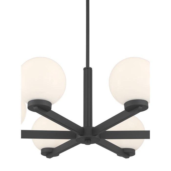 Millennium Lighting Ardeva 6Lt Chandelier, Black/Shiny Opal