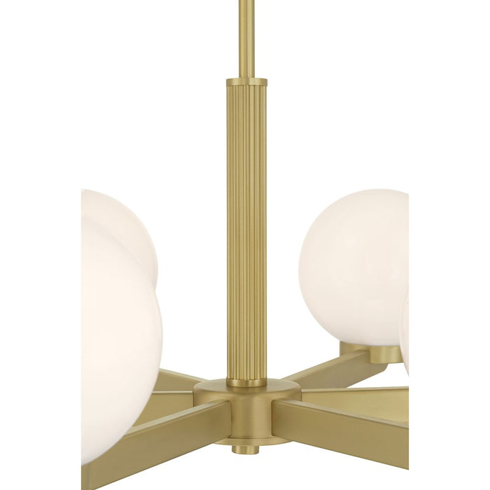 Millennium Lighting Ardeva 6Lt Chandelier, Brass/Shiny Opal