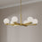 Millennium Lighting Ardeva 6Lt Chandelier, Brass/Shiny Opal