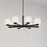 Millennium Lighting Ardeva 8Lt Chandelier, Black/Shiny Opal