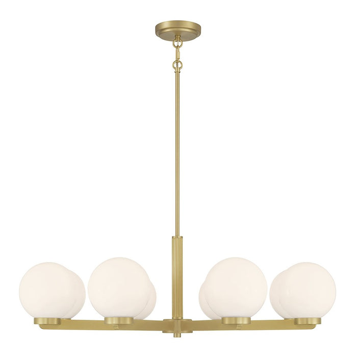 Millennium Lighting Ardeva 8Lt Chandelier, Brass/Shiny Opal