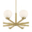 Millennium Lighting Ardeva 8Lt Chandelier, Brass/Shiny Opal