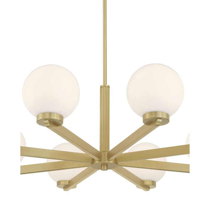 Millennium Lighting Ardeva 8Lt Chandelier, Brass/Shiny Opal