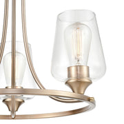 Millennium Ashford 3 Light 19" Chandelier, Modern Gold/Clear