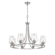Millennium Lighting Ashford 8Lt Chandelier, Brushed Nickel - 9728-BN