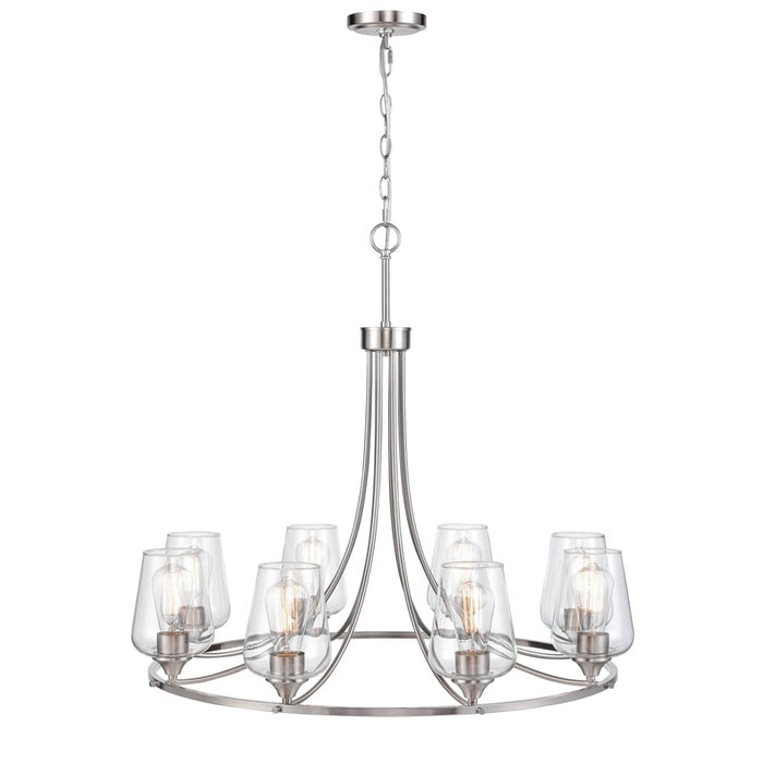 Millennium Lighting Ashford 8Lt Chandelier, Brushed Nickel