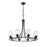 Millennium Ashford 8 Light 28" Chandelier, Matte Black