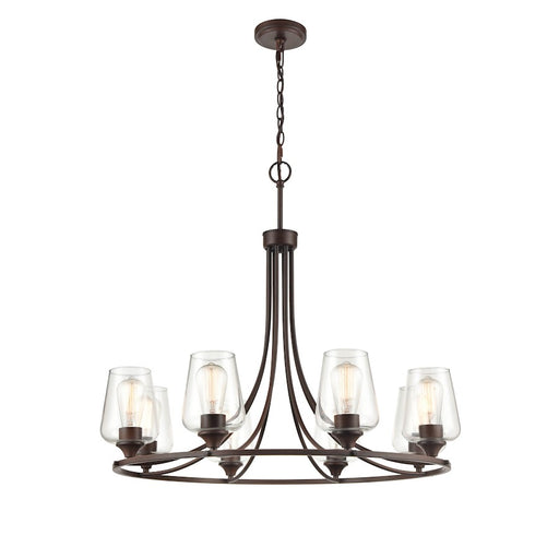 Millennium Ashford 9 Light 28" Chandelier, Rubbed Bronze