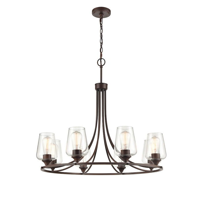 Millennium Ashford 9 Light 28" Chandelier, Rubbed Bronze