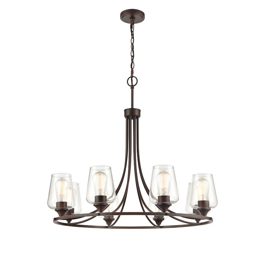 Millennium Ashford 9 Light 28" Chandelier, Rubbed Bronze