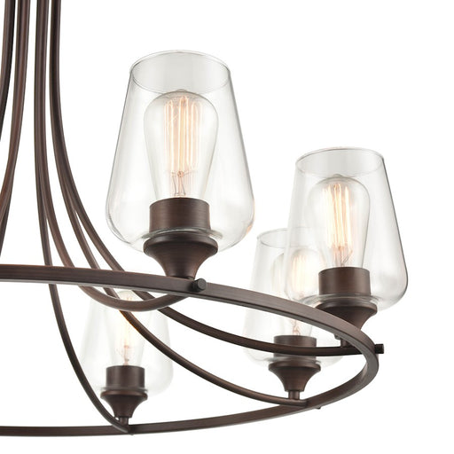 Millennium Ashford 9 Light 28" Chandelier, Rubbed Bronze