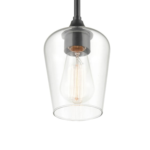 Millennium Ashford 1 Light 38" Mini-Pendant Light, Matte Black