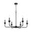Millennium Lighting Herring 6Lt 23" Chandelier, Black