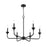 Millennium Lighting Herring 6Lt 23" Chandelier, Black