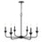 Millennium Lighting Herring 6Lt 23" Chandelier, Black
