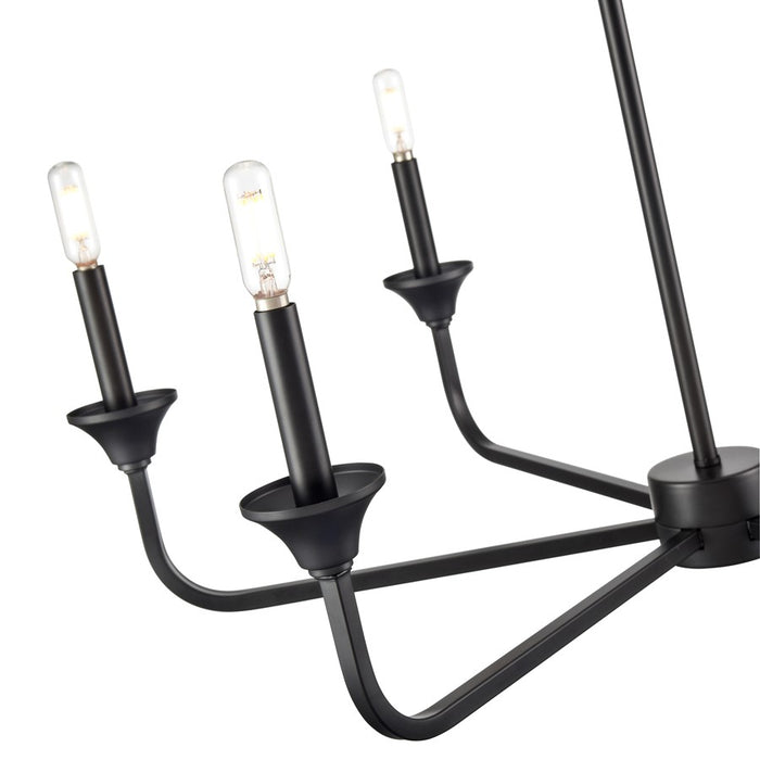 Millennium Lighting Herring 6Lt 23" Chandelier, Black