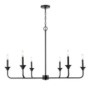 Millennium Lighting Herring 6Lt 28" Chandelier, Black - 97426-MB