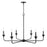 Millennium Lighting Herring 6Lt 28" Chandelier, Black