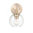 Millennium Lighting 1 Light Wall Sconce, Modern Gold/Clear