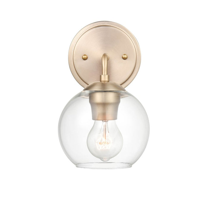 Millennium Lighting 1 Light Wall Sconce, Modern Gold/Clear