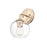 Millennium Lighting 1 Light Wall Sconce, Modern Gold/Clear