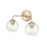 Millennium Lighting 2 Light Vanity, Modern Gold/Clear