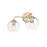 Millennium Lighting 2 Light Vanity, Modern Gold/Clear