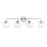 Millennium Lighting 4 Light Vanity Light, Brushed Nickel/Clear