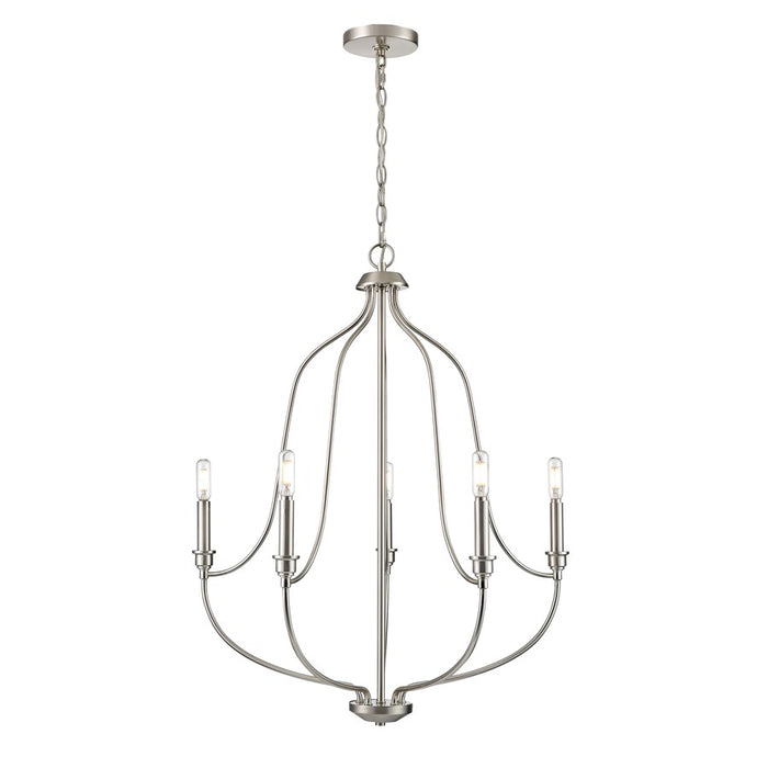 Millennium Lighting Senoia 5Lt Chandelier, Brushed Nickel - 98005-BN