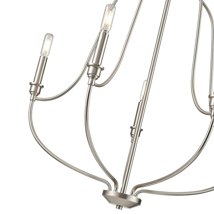Millennium Lighting Senoia 5Lt Chandelier, Brushed Nickel