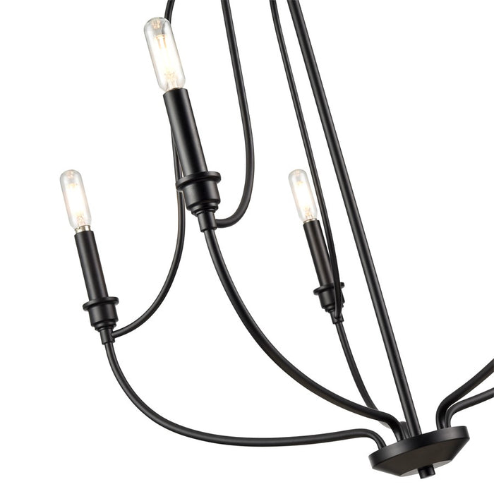 Millennium Lighting Senoia 5Lt Chandelier, Black