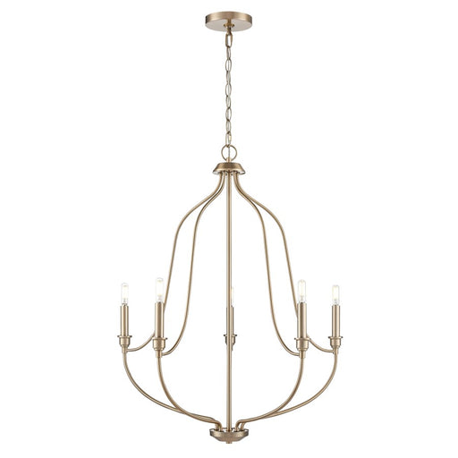 Millennium Lighting Senoia 5Lt 25" Chandelier, Modern Gold