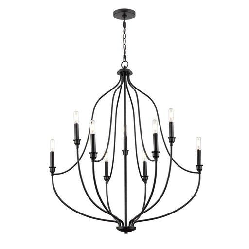 Millennium Lighting Senoia 9Lt Chandelier, Black
