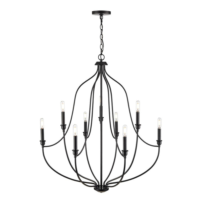 Millennium Lighting Senoia 9Lt Chandelier, Black